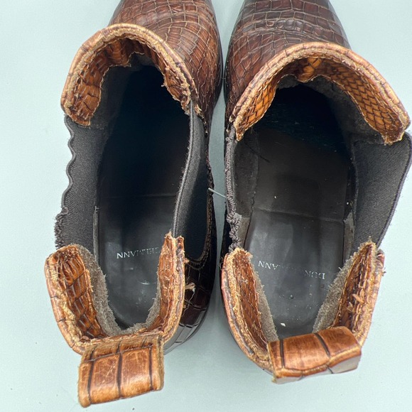 Dungelmann womens reptile print ankle boots sz 38 - Picture 9 of 10